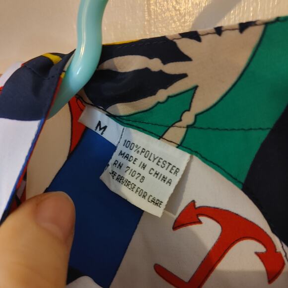 First Impressions Size Medium M Polyester Vintage Retro Vibrant Top Anchor - Picture 4 of 8